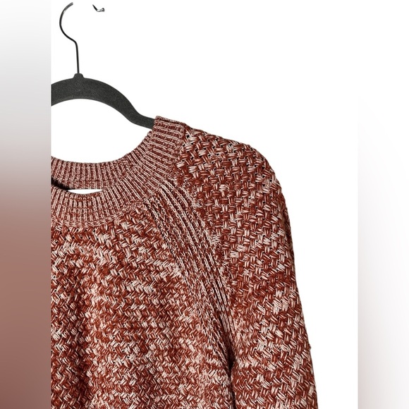 Universal Thread Marled Rust & Cream Knit Sweater Size Large - Picture 3 of 7